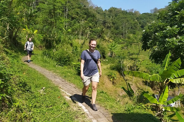 Selogriyo Temple and Trekking Java Rice Terraces, hidden waterfall -Nature Java