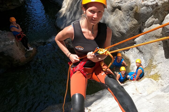 From Estepona: Guided Canyoning Tour on the Guadalmina River