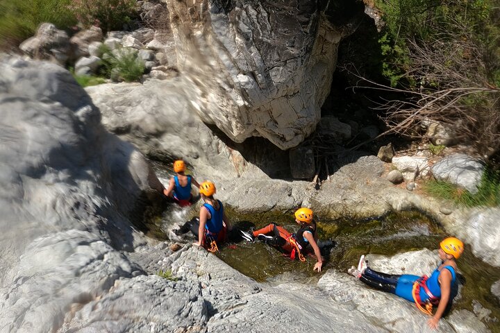 From Estepona: Guided Canyoning Tour on the Guadalmina River