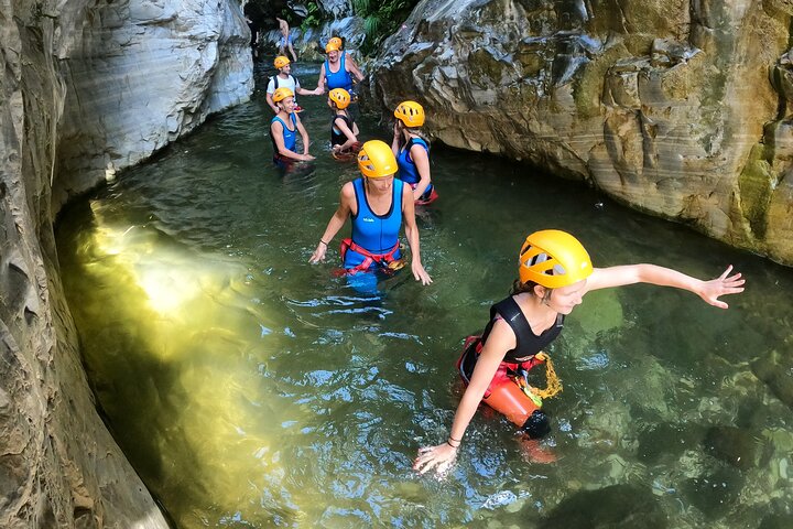 From Estepona: Guided Canyoning Tour on the Guadalmina River