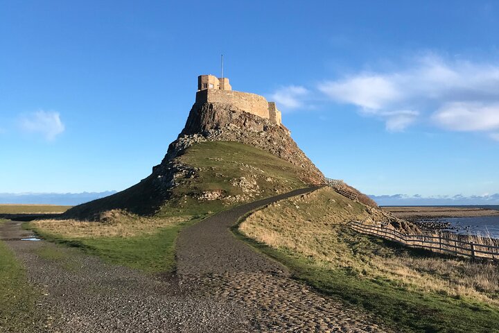 Pilgrims' Path walk across the sands to Holy Island