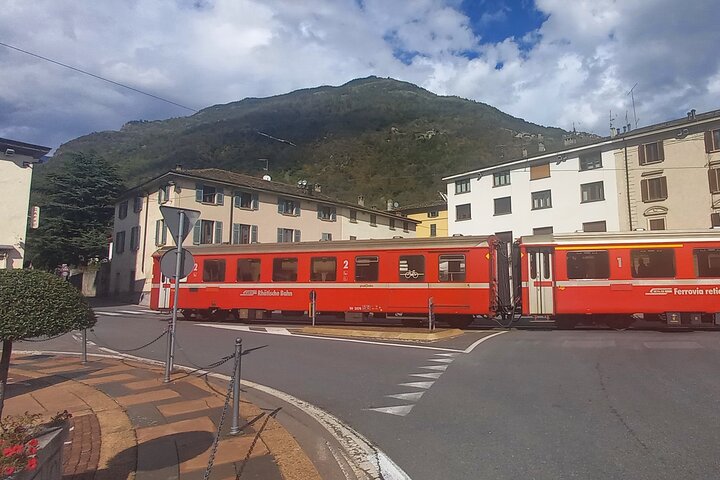 Bernina Red Train, Swiss Alps & St Moritz From Milan