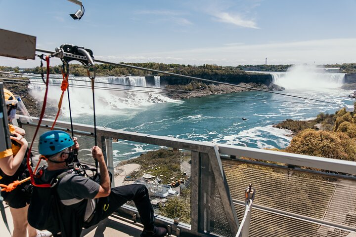 Zipline To The Falls in Niagara Falls, Canada