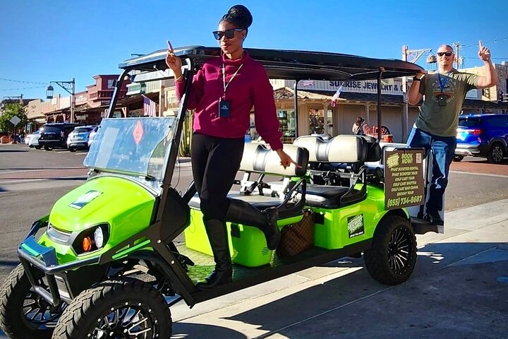 1.5 Hour Stretch Limo Golf Cart Tour, Ultimate Old Town Exploration