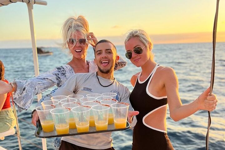 Cabo San Lucas Sunset Cruise with Open Bar and Snacks