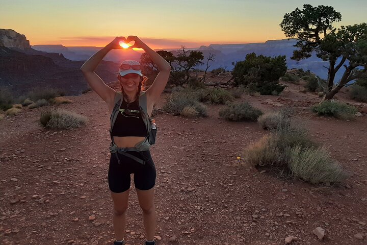 Grand Canyon Sunset Hiking Adventure Deep Below The South Rim