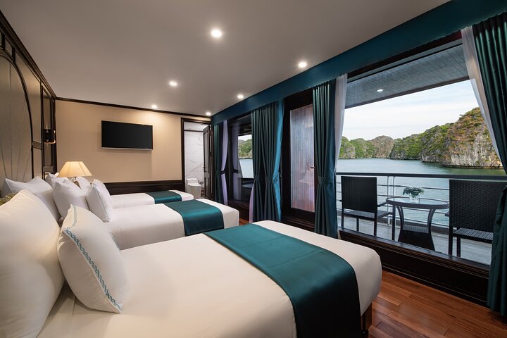 Top Tier: Overnight Ha Long Bay Cruise 5-Star, Balcony Cabin-2D1N