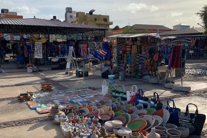 Walking tour with traditional music in Mindelo
