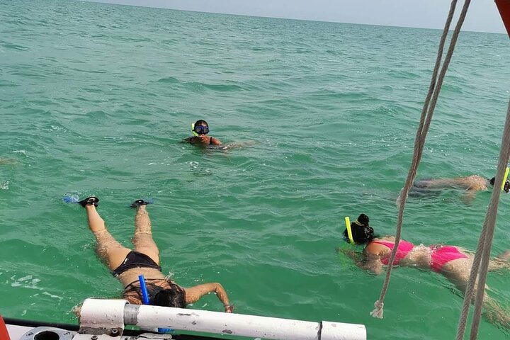 Full Day Tour with Fishing and Snorkeling from Holbox