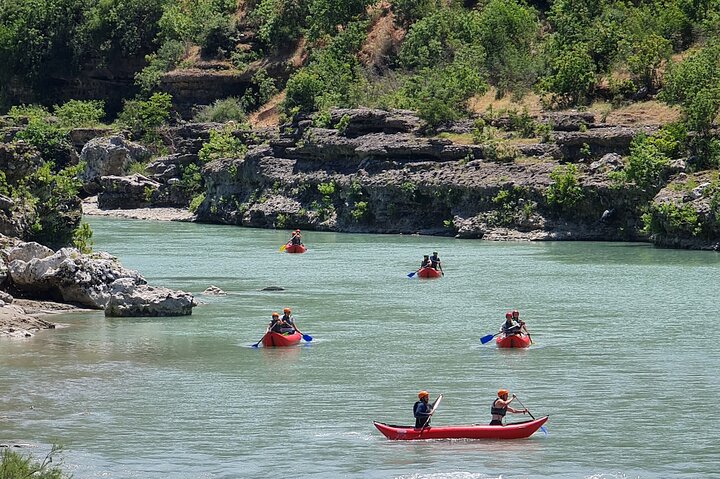 Amazing Rafting Experience at Last Wild Vjosa River of Europe in Permet, Albania