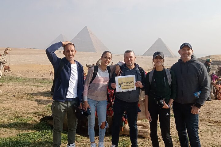 Private Day from Sharm to Cairo by plane, all entrance fees, Camel, Lunch, Guide