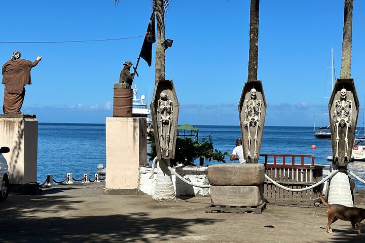 The Cascading Dark View Falls and Beach Experience with Topdawg Taxi and Tours