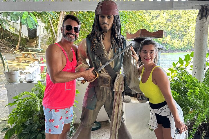 The Cascading Dark View Falls and Beach Experience with Topdawg Taxi and Tours