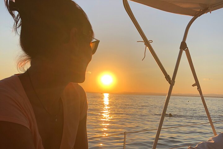 Sunset on a Sailboat in the Camargue