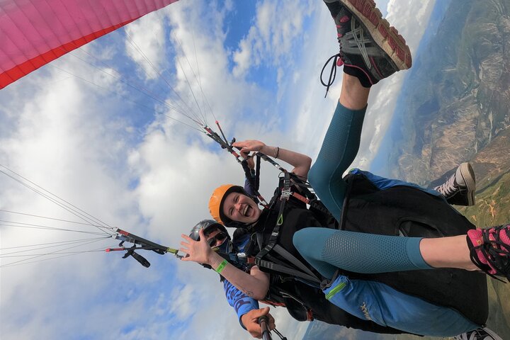 Paragliding in the grand canyon of chicamocha