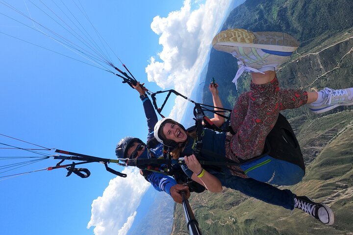 Paragliding in the grand canyon of chicamocha