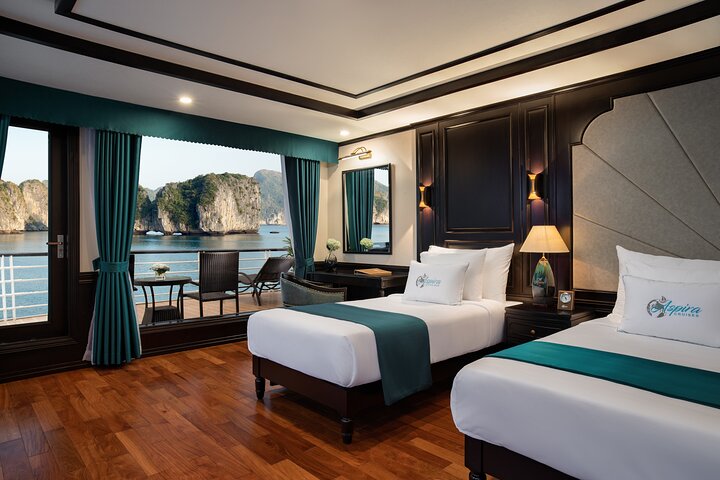 2-Day Luxury Halong & Lan Ha Bay Aspira Cruise from Hanoi