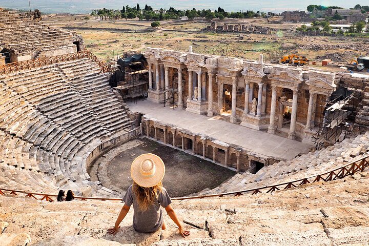 Side Small Group Pamukkale Hot Springs & Hierapolis Tour