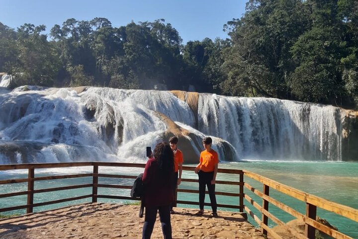 Archaeological Zone of Palenque, Misol-Ha Waterfalls and Agua Azul exit Palenque