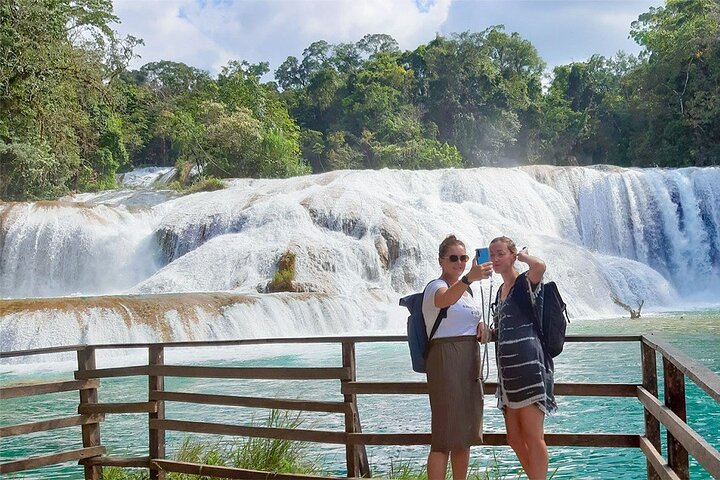 Archaeological Zone of Palenque, Misol-Ha Waterfalls and Agua Azul exit Palenque