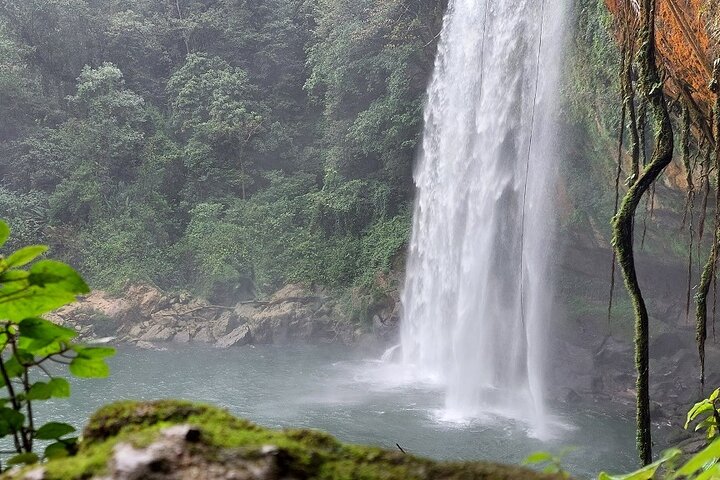 Archaeological Zone of Palenque, Misol-Ha Waterfalls and Agua Azul exit Palenque