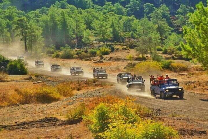 Marmaris Jeep Safari Tour With Waterfall and Water Fights