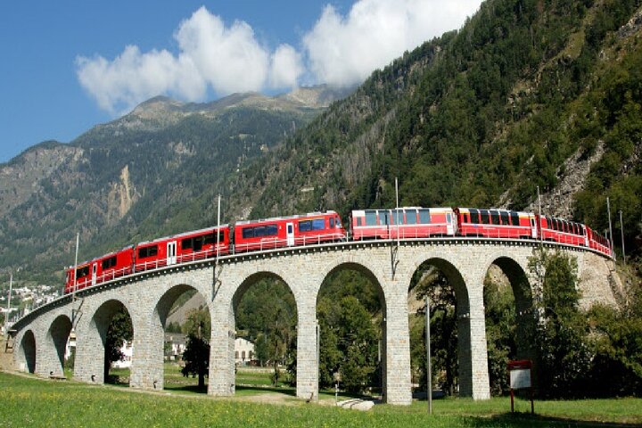 From Milan: St. Moritz and Panoramic Bernina Express Tour