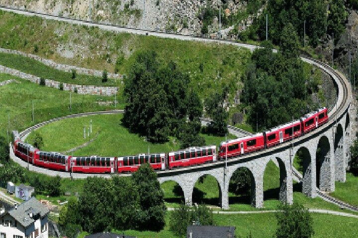 From Milan: St. Moritz and Panoramic Bernina Express Tour