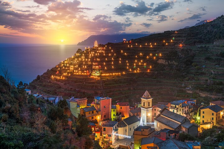 Cinque Terre and Pisa Tower Tour from Florence Semi Private