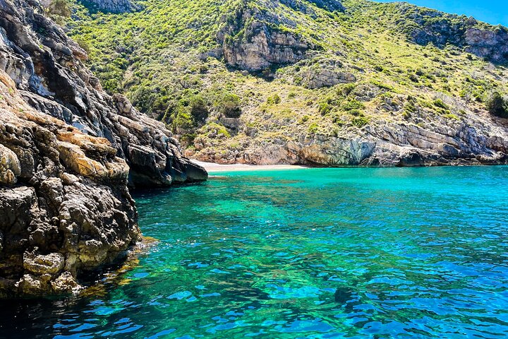 Vlore Private Boat Tour Blue Cave & Grama Bay Adventure