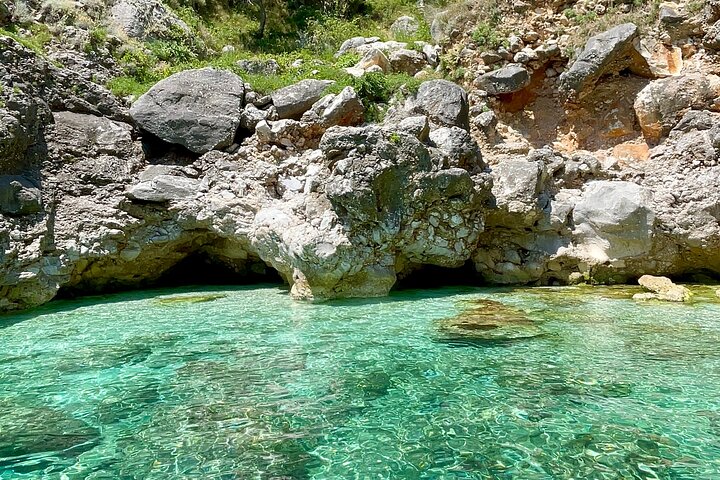 Vlore Private Boat Tour Blue Cave & Grama Bay Adventure