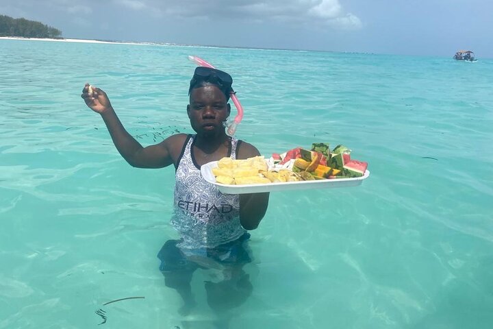 Mnemba Island snorkeling and Swimming with Dolphin