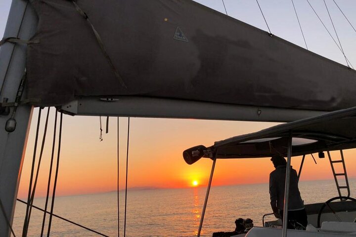 Best of Milos and Poliegos Catamaran snorkelling Cruise with BBQ