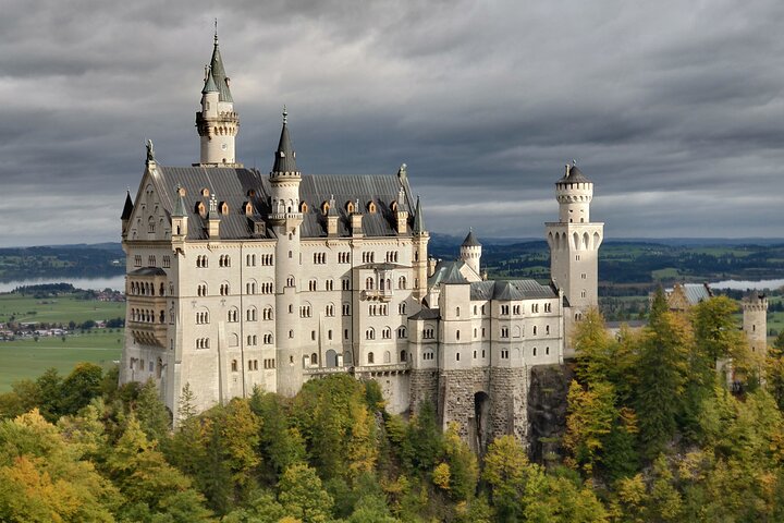 Neuschwanstein, Wieskirche, Oberammergau, Linderhof from Fuessen
