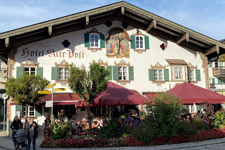 Neuschwanstein, Wieskirche, Oberammergau, Linderhof from Fuessen