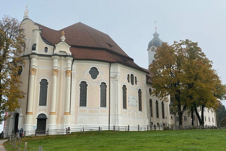 Neuschwanstein, Wieskirche, Oberammergau, Linderhof from Fuessen