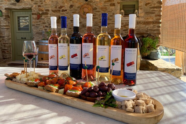 Wine Tasting and Tour in Saint Anna Winery in Naxos