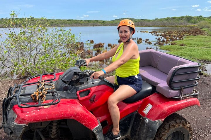 Jungle and beach ATV tour + lunch + tequila tasting
