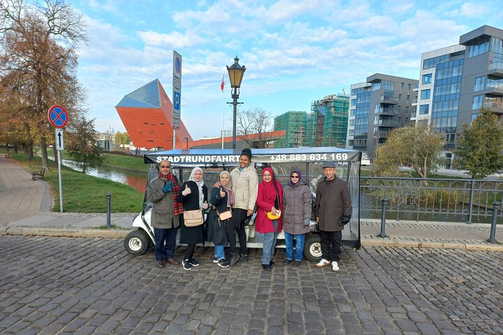 Gdansk: 2H City Sightseeing Tour LIVE GUIDED by Buggy/Golf cart