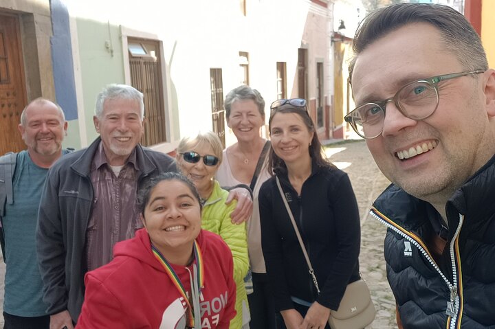 Cultural walk through the center of Guanajuato
