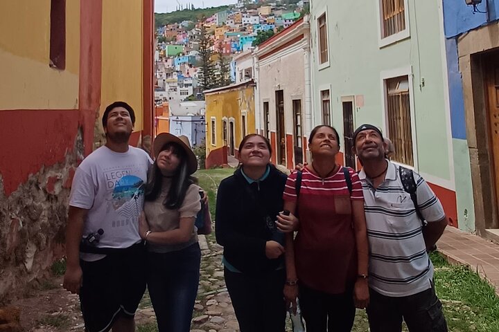 Cultural walk through the center of Guanajuato