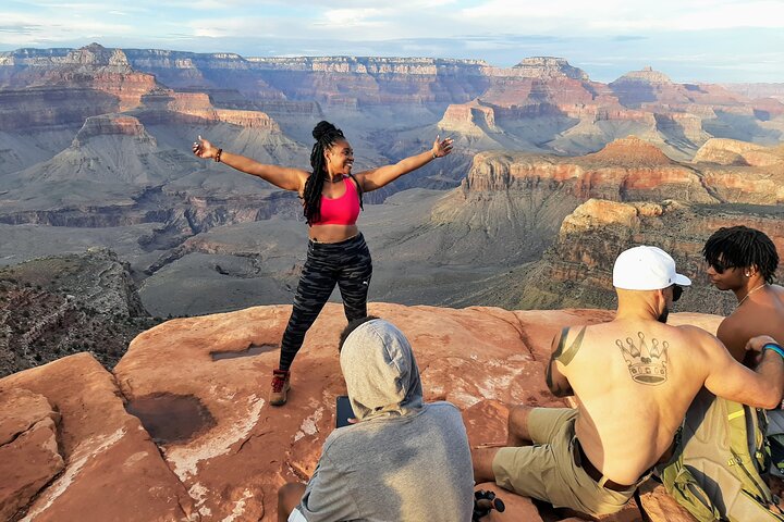 Grand Canyon Sunset Hiking Adventure Deep Below The South Rim