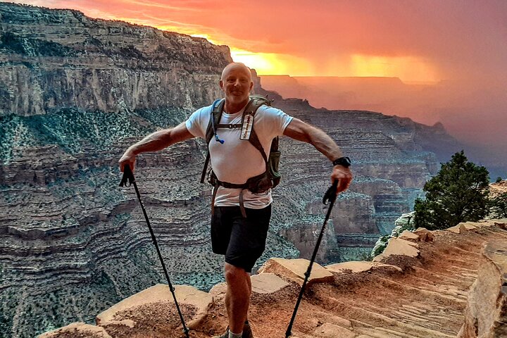 Grand Canyon Sunset Hiking Adventure Deep Below The South Rim