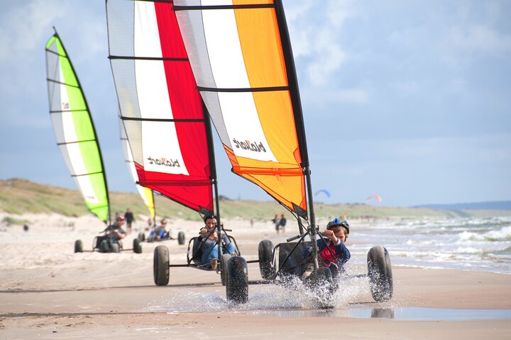 Wild Beach single handed Blokart Safari