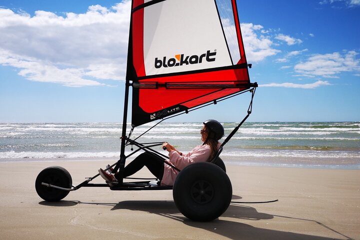 Wild Beach single handed Blokart Safari