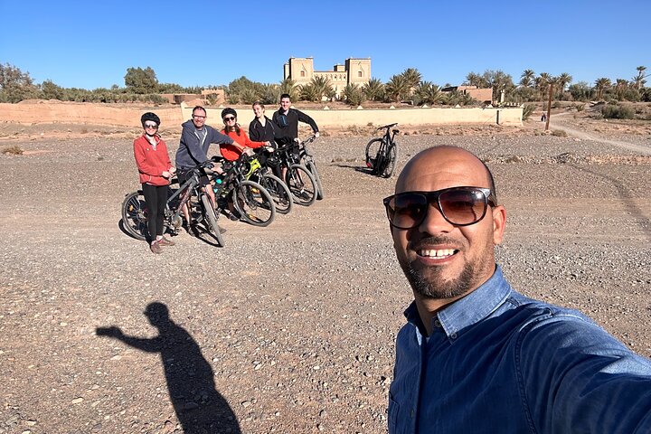 Private half-day mountain bike tour discover Palmeraie Skoura