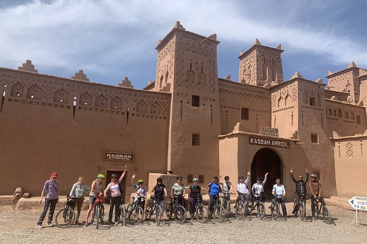Private half-day mountain bike tour discover Palmeraie Skoura