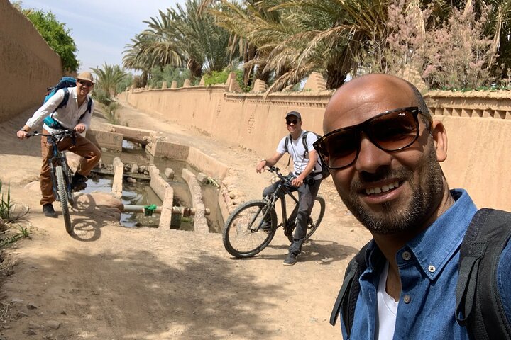 Private half-day mountain bike tour discover Palmeraie Skoura