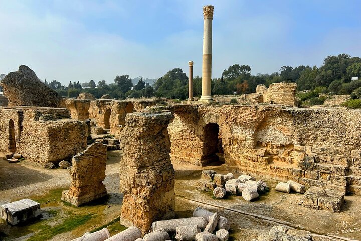 Full-Day Shore Excursion Private Tour in Tunisia Carthage ,Medina, Sidi Bou said