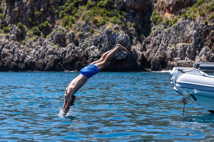 Full Day Boat Tour San Vito Lo Capo to Castellammare del Golfo